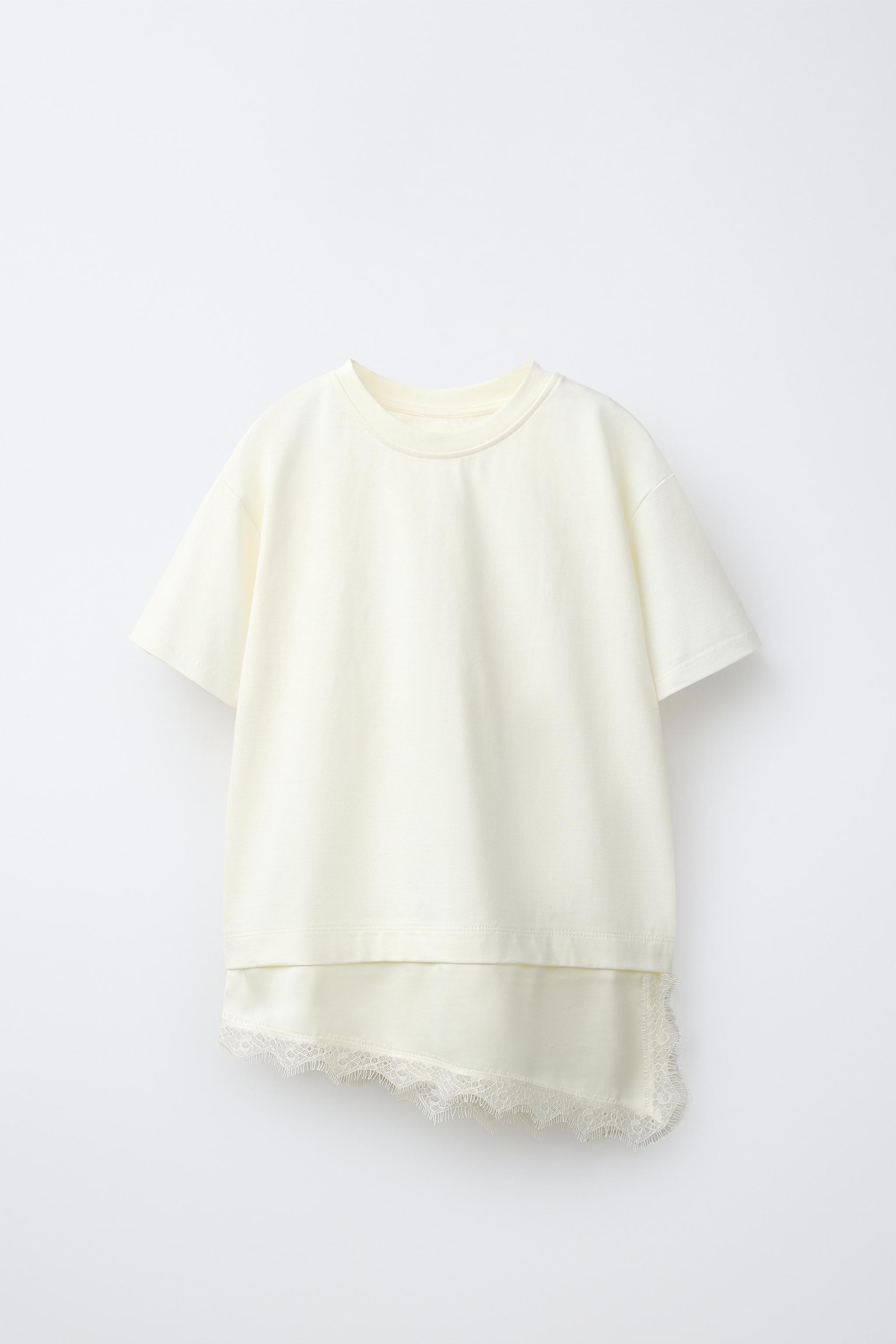 COMBINATION LACE T-SHIRT